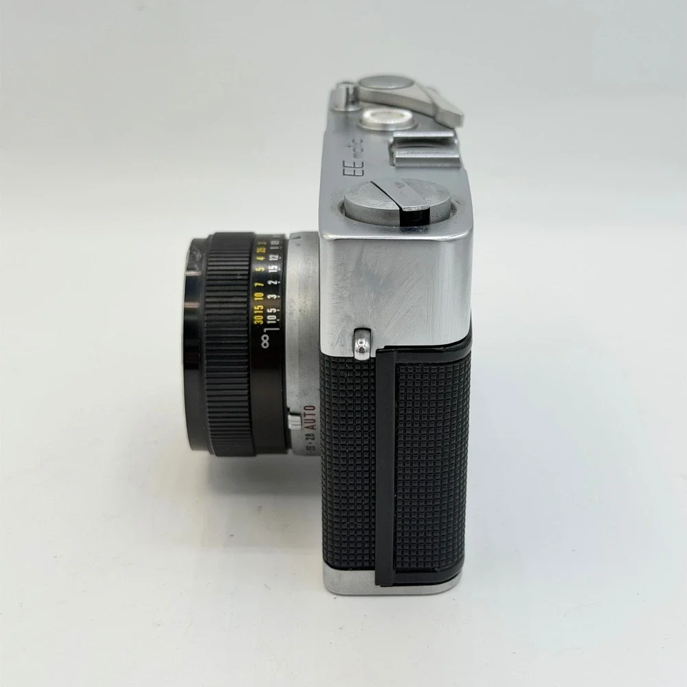 Konica EE-matic 35mm Film Camera Hexanon 40mm f2.8 Lens Shutter Vintage Tested